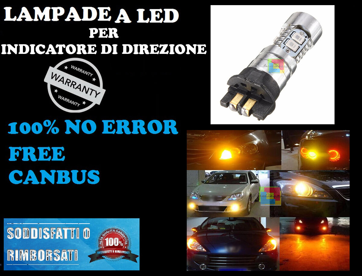 COPPIA INDICATORI DI DIREZIONE LED PWY/PW24W NO ERROR PER BMW I3 2014+