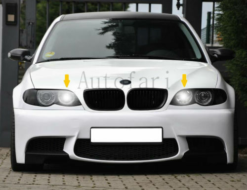 BMW E46 SERIE 3 2001-2007 COPPIA LUCI DI POSIZIONE A LED T10 SMD CANBUS BIANCO