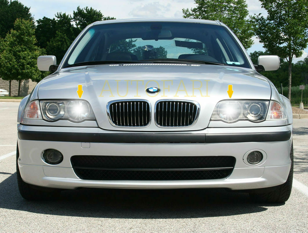 BMW E46 SERIE 3 1998 - 2001 COPPIA LUCI DI POSIZIONE A LED T10 SMD CANBUS BIANCO