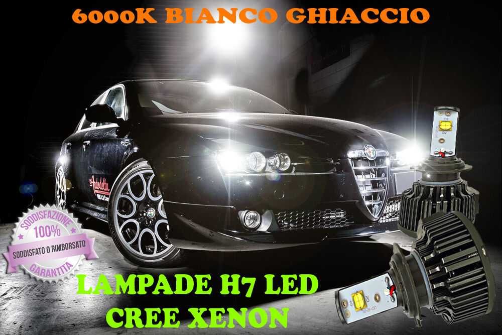 ALFA ROMEO 159 - LAMPADE H7 CREE XENON ANABBAGLIANTE 6000K BIANCO PURO
